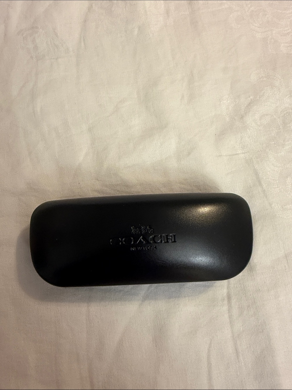 Coach Black Embossed Sunglasses Case